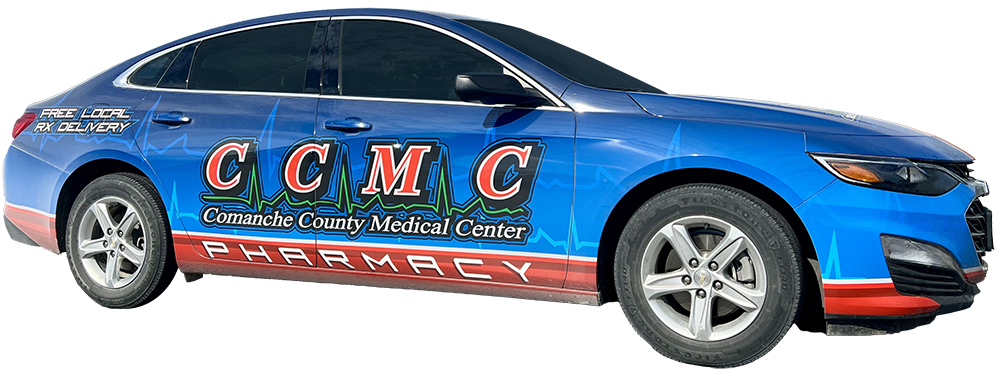 CCMC Pharmacy free prescription delivery vehicle